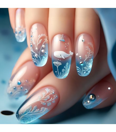 NA102 - Manicure Patch Blue Ocean Nails